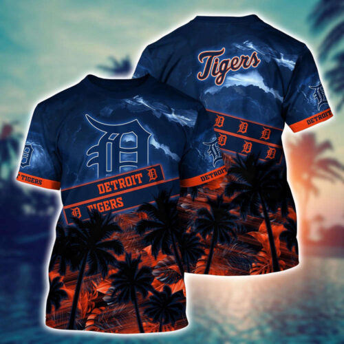 MLB Detroit Tigers 3D T-Shirt Chic Baseball Layers For Fans Baseball