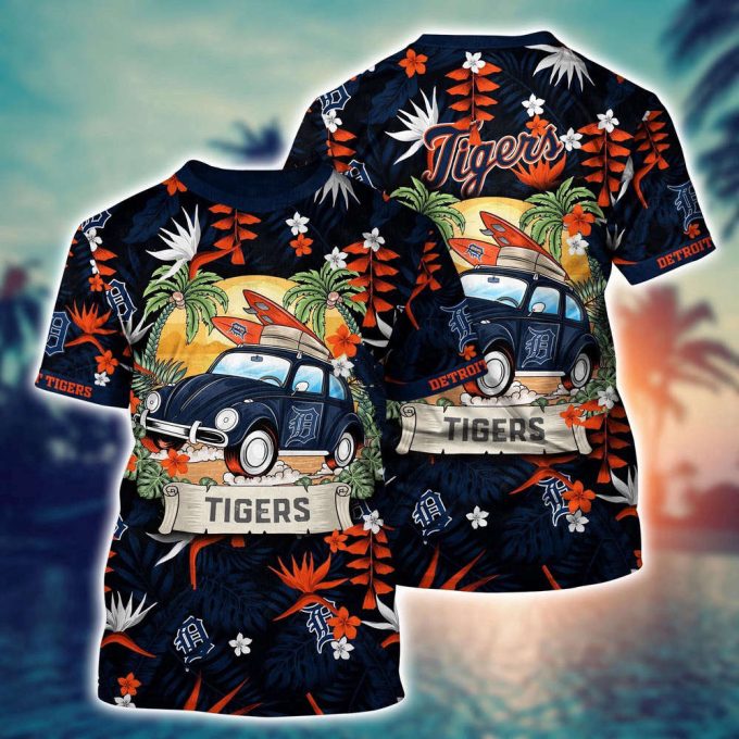 MLB Detroit Tigers 3D T-Shirt Fusion Elegance For Sports Enthusiasts