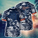 MLB Detroit Tigers 3D T-Shirt Island Adventure For Sports Enthusiasts