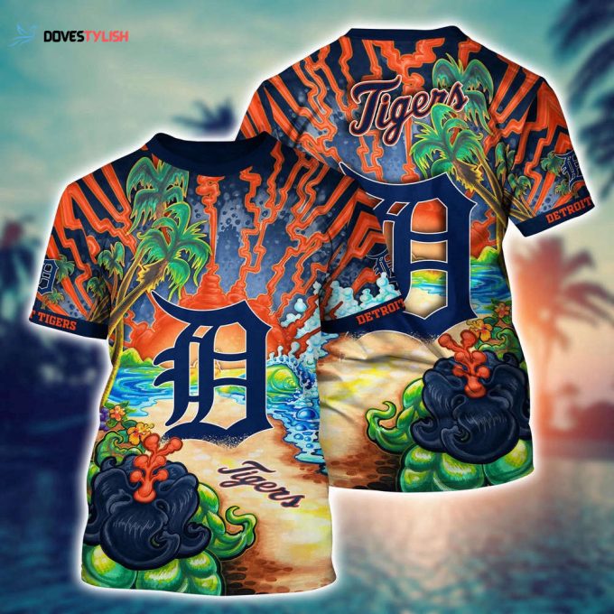 MLB Detroit Tigers 3D T-Shirt Masterpiece Parade For Sports Enthusiasts