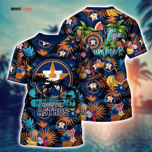 MLB Houston Astros 3D T-Shirt Marvelous Impact For Sports Enthusiasts