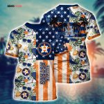 MLB Houston Astros 3D T-Shirt Tropical Triumph Threads For Fans Sports