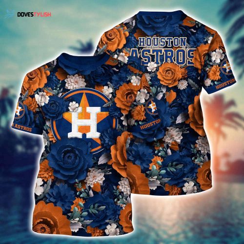 MLB Houston Astros 3D T-Shirt Tropical Twist For Sports Enthusiasts