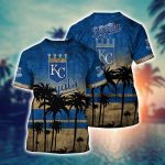 MLB Kansas City Royals 3D T-Shirt Casual Style For Fans Sports