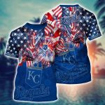 MLB Kansas City Royals 3D T-Shirt Hawaiian Heatwave For Fans Sports