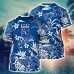 MLB Kansas City Royals 3D T-Shirt Island Adventure For Sports Enthusiasts