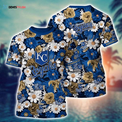 MLB Kansas City Royals 3D T-Shirt Sunset Slam Chic For Fans Sports