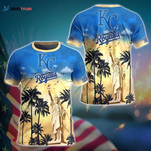 MLB Kansas City Royals 3D T-Shirt Chic in Aloha For Fans Sports
