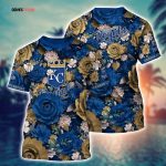 MLB Kansas City Royals 3D T-Shirt Tropical Twist For Sports Enthusiasts