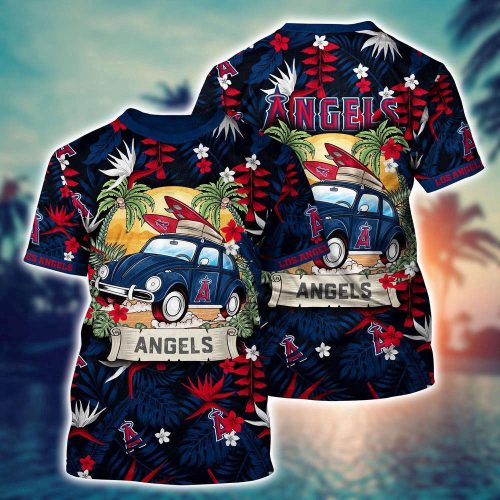 MLB Los Angeles Angels 3D T-Shirt Fusion Elegance For Sports Enthusiasts