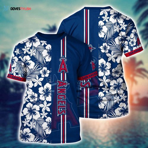 MLB Los Angeles Angels 3D T-Shirt Paradise Bloom For Sports Enthusiasts