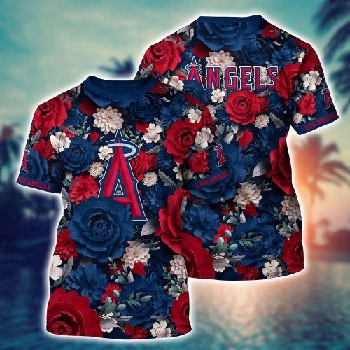 MLB Los Angeles Angels 3D T-Shirt Tropical Twist For Sports Enthusiasts