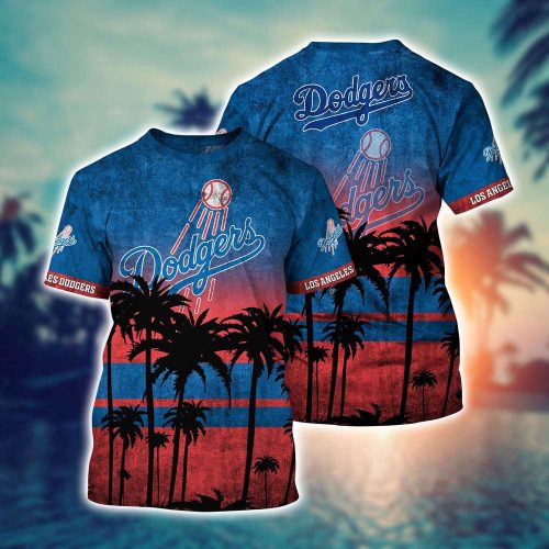 MLB Los Angeles Dodgers 3D T-Shirt Casual Style For Fans Sports