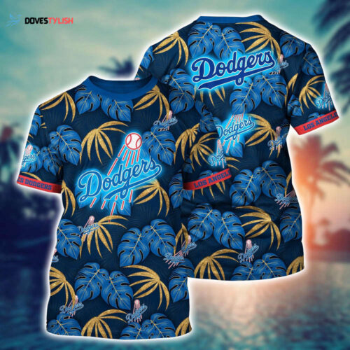 MLB Los Angeles Dodgers 3D T-Shirt Chic Baseball Layers For Fans Baseball
