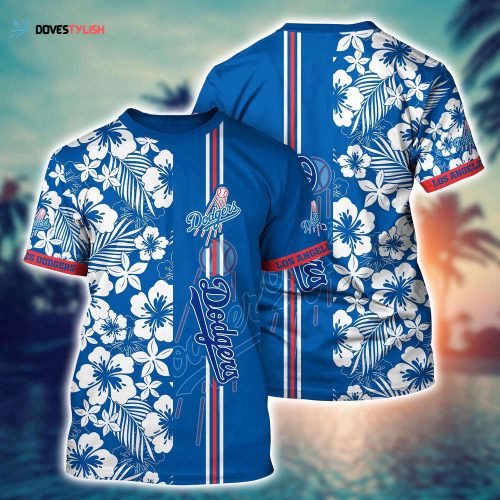 MLB Los Angeles Dodgers 3D T-Shirt Island Adventure For Sports Enthusiasts