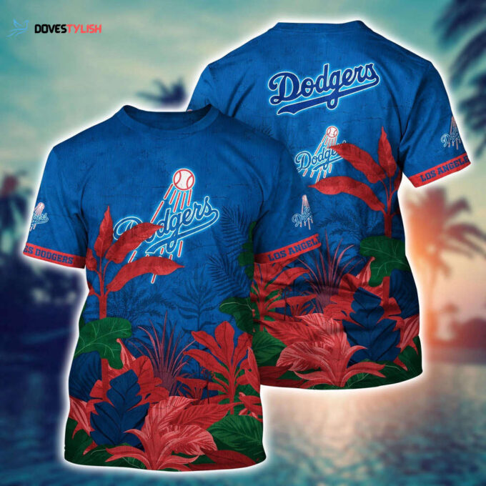 MLB Los Angeles Dodgers 3D T-Shirt Trending Summer For Fans Baseball