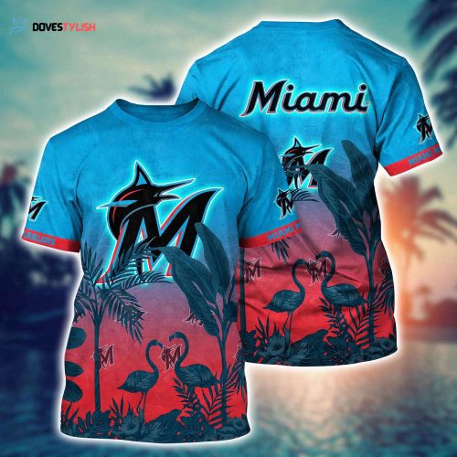 MLB Miami Marlins 3D T-Shirt Masterpiece For Sports Enthusiasts