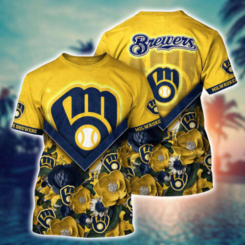 MLB Milwaukee Brewers 3D T-Shirt Masterpiece For Sports Enthusiasts