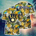 MLB Milwaukee Brewers 3D T-Shirt Symphony Bliss For Sports Enthusiasts