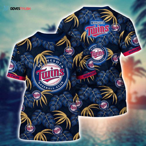 MLB Minnesota Twins 3D T-Shirt Champion Comfort For Fans Baseball