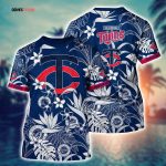 MLB Minnesota Twins 3D T-Shirt Island Adventure For Sports Enthusiasts