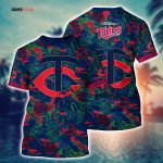 MLB Minnesota Twins 3D T-Shirt Sleek Baseball Vibes For Fans Baseball