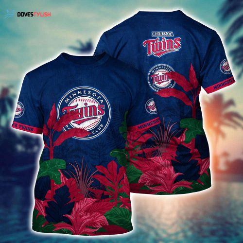 MLB Minnesota Twins 3D T-Shirt Chic Baseball Layers For Fans Baseball