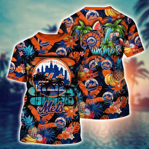 MLB New York Mets 3D T-Shirt Adventure Vogue For Sports Enthusiasts