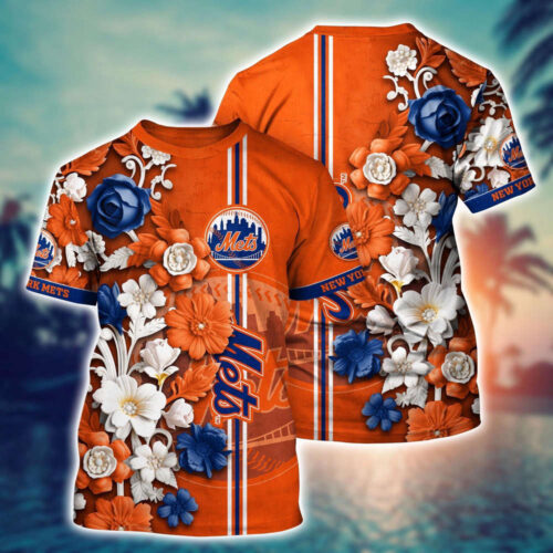 MLB New York Mets 3D T-Shirt Aloha Harmony For Fans Sports