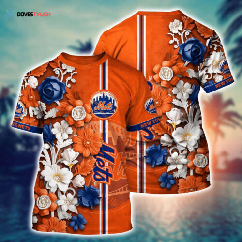 MLB New York Mets 3D T-Shirt Aloha Harmony For Fans Sports