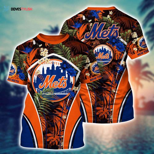 MLB New York Mets 3D T-Shirt Baseball Bliss For Fans Baseball