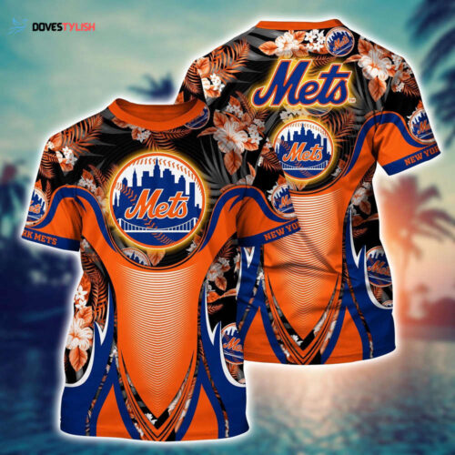 MLB New York Mets 3D T-Shirt Champion Comfort For Fans Sports