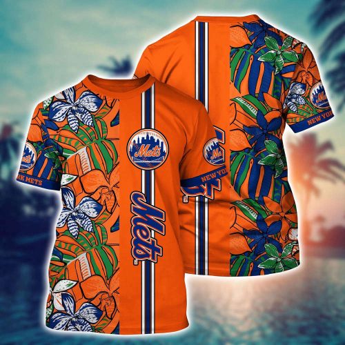 MLB New York Mets 3D T-Shirt Chic Athletic Elegance For Fans Baseball
