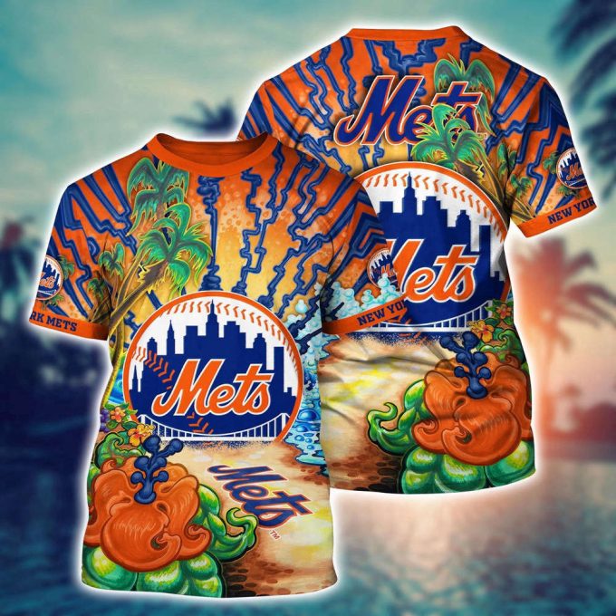 MLB New York Mets 3D T-Shirt Masterpiece Parade For Sports Enthusiasts