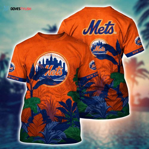 MLB New York Mets 3D T-Shirt Trending Summer For Fans Baseball