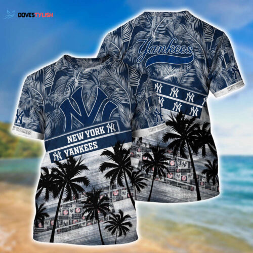 MLB New York Yankees 3D T-Shirt Sporty Chic For Fans Sports