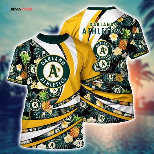 MLB Oakland Athletics 3D T-Shirt Athletic Aura For Fans Baseball