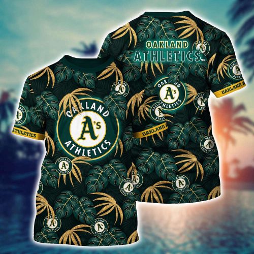 MLB Oakland Athletics 3D T-Shirt Champion Comfort For Fans Baseball