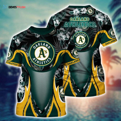MLB Oakland Athletics 3D T-Shirt Champion Comfort For Fans Sports