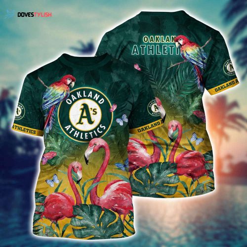 MLB Oakland Athletics 3D T-Shirt Baseball Bliss For Fans Baseball