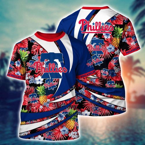 MLB Philadelphia Phillies 3D T-Shirt Athletic Aura For Fans Baseball