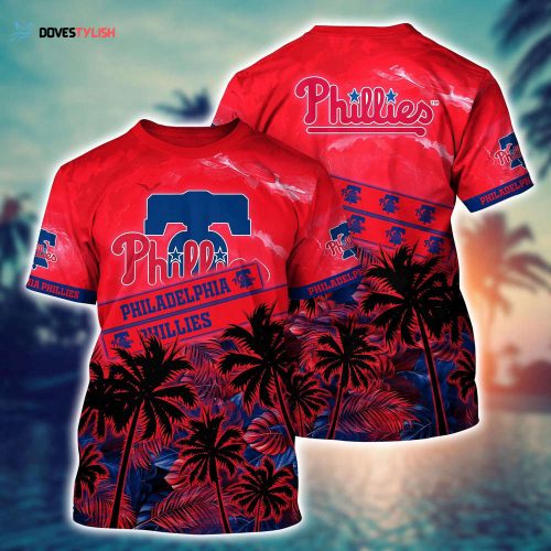 MLB Philadelphia Phillies 3D T-Shirt Chic Baseball Layers For Fans Baseball