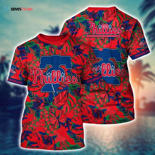 MLB Philadelphia Phillies 3D T-Shirt Chic Athletic Elegance For Fans Baseball