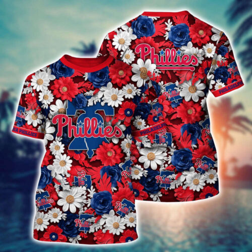 MLB Philadelphia Phillies 3D T-Shirt Sunset Slam Serenade For Fans Sports