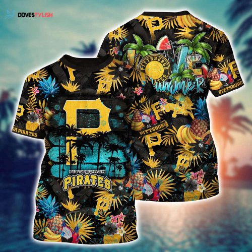 MLB Pittsburgh Pirates 3D T-Shirt Adventure Vogue For Sports Enthusiasts