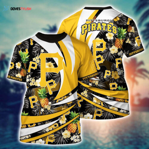 MLB Pittsburgh Pirates 3D T-Shirt Athletic Aura For Fans Baseball