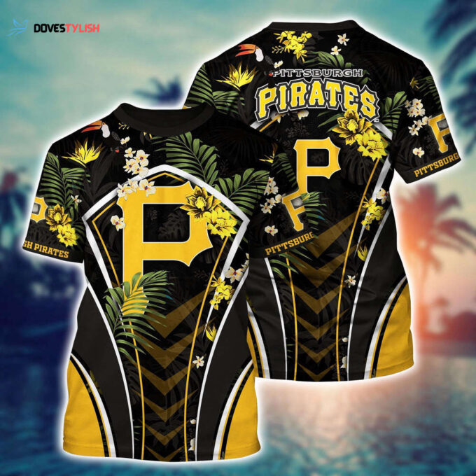 MLB Pittsburgh Pirates 3D T-Shirt Baseball Bliss For Fans Baseball