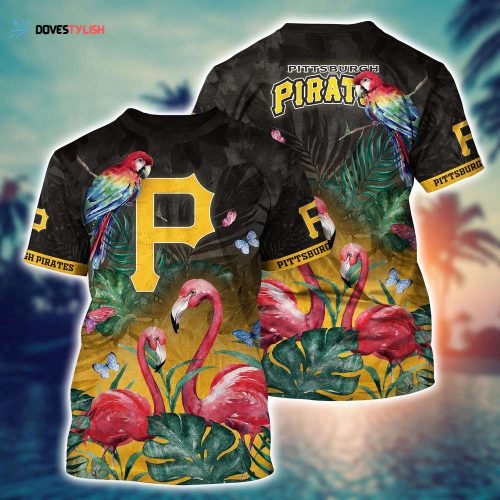 MLB Pittsburgh Pirates 3D T-Shirt Signature Style For Fans Baseball