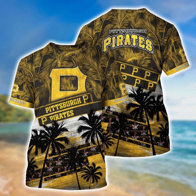 MLB Pittsburgh Pirates 3D T-Shirt Sporty Chic For Fans Sports
