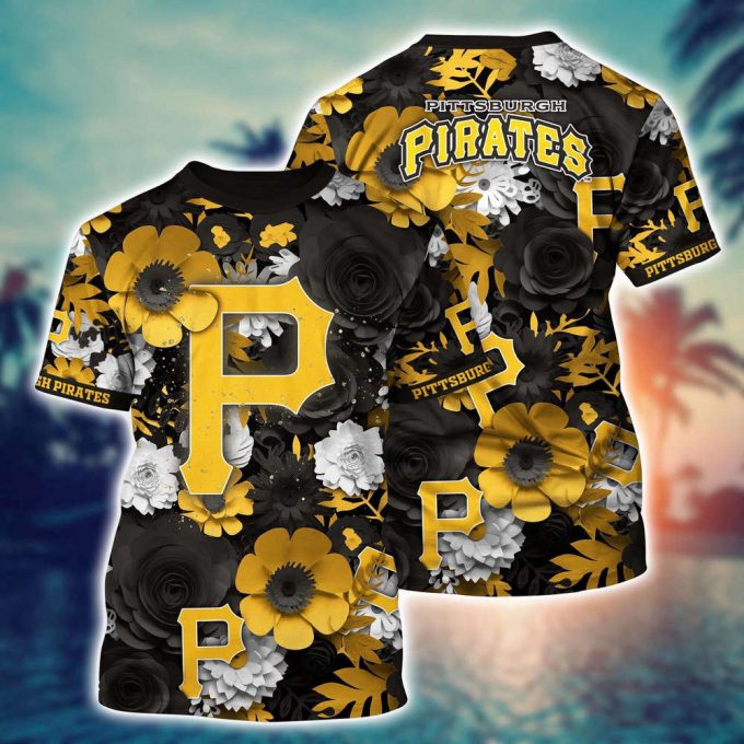 MLB Pittsburgh Pirates 3D T-Shirt Sunset Slam Chic For Fans Sports